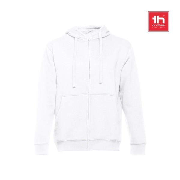 THC AMSTERDAM WH. Herensweatshirt met capuchon en rits