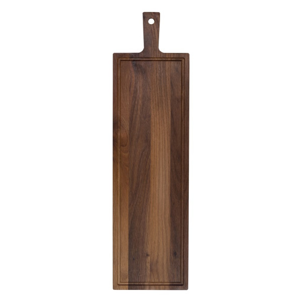 Plank met handvat walnoot 69x19 cm