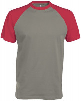 Light Grey / Red