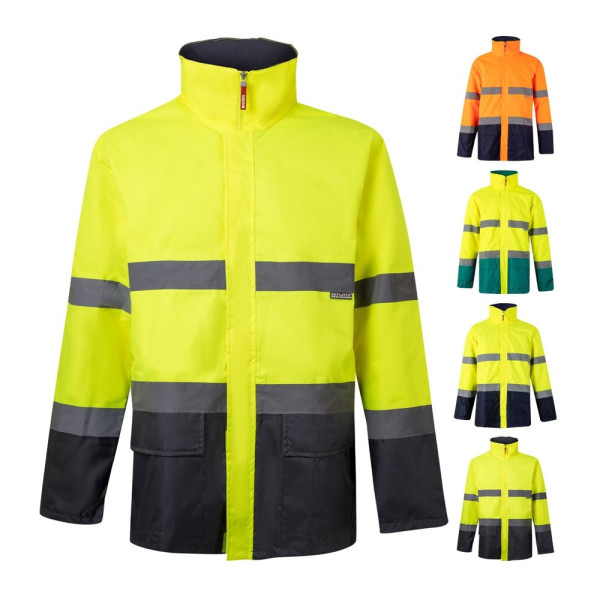 VL THEMIS. Tweekleurige parka (190g/m²), van polyester (100%), met PU-coating