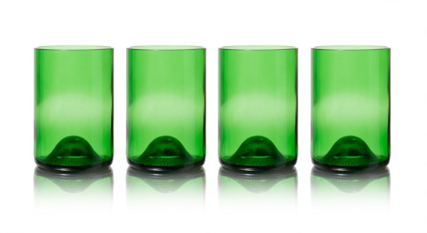 Set van 4 groenkleurige tumblers